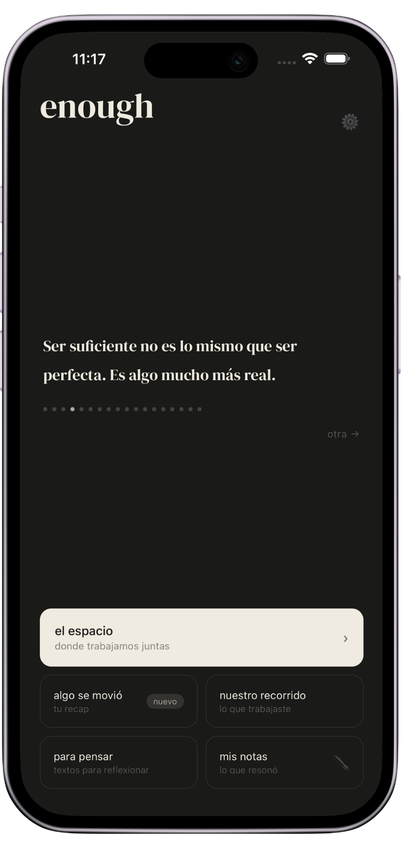 Enough en iPhone